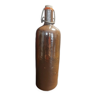 20th century glazed stoneware bottle