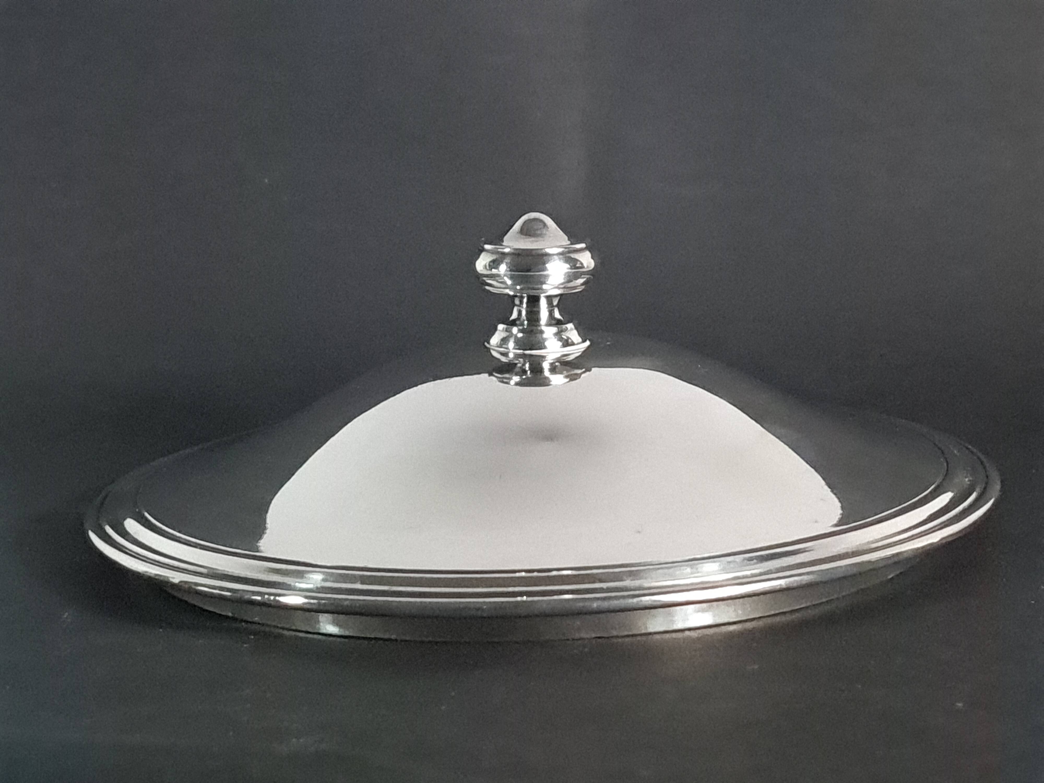Christofle ear-handled bouillon silver-plated Beautiful silvering C976
