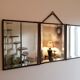Mirror triptych barber vintage 66cm x 27cm