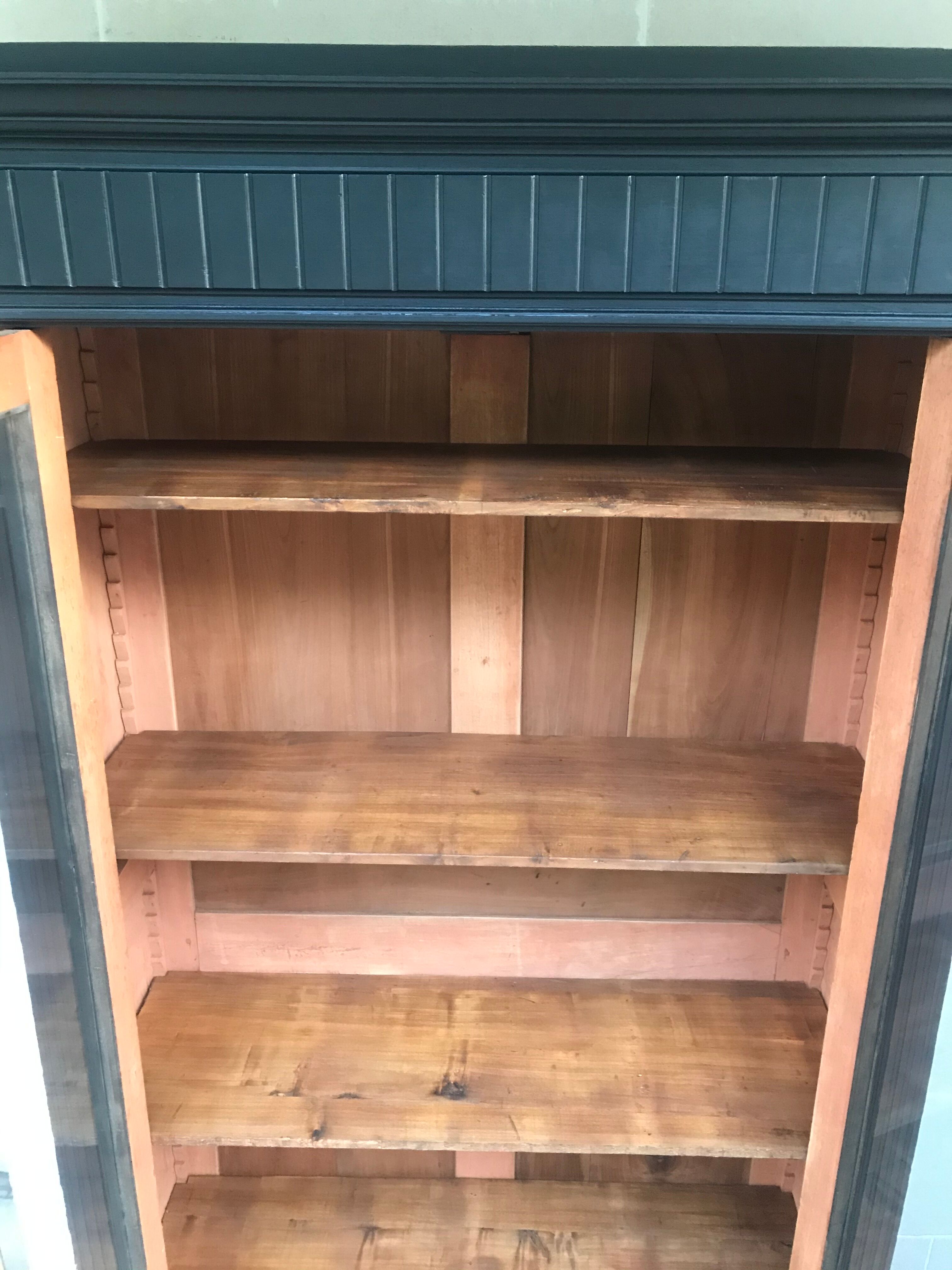 Black library showcase Napoleon cabinet of curiosities dresser