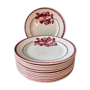 Service de 12 assiettes plates