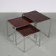 1960s Set of 3 reversible nesting tables from the Netherlands