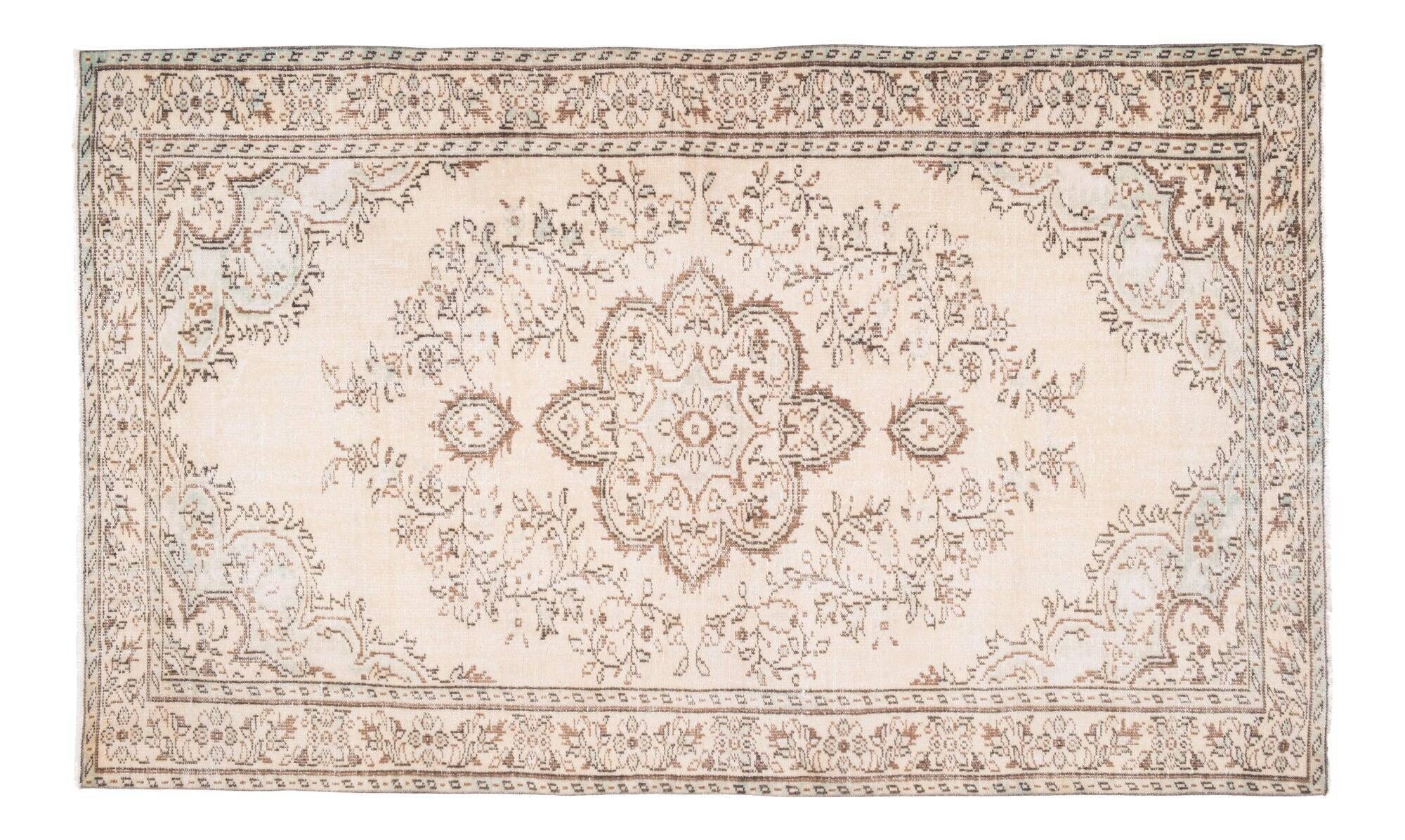 Vintage Turkish Oushak rug 182x296 cm