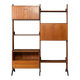 Vintage 20thc italian modular teak wall cabinet c.1960
