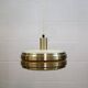 Golden vintage brass lamp: 1970s Scandinavian Mid-Century Modern