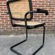 Cesca chair B64 with armrests by Marcel Breuer Design in black