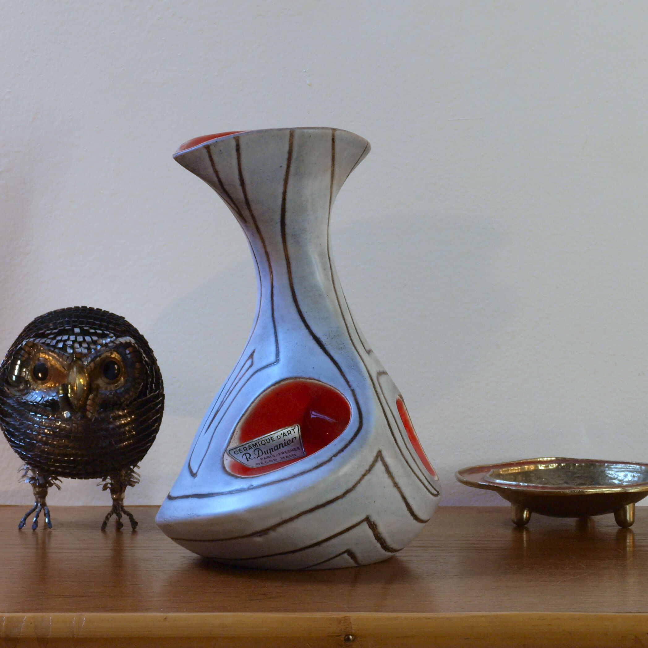 Vase by Robert Dupanier, Fresnes, 50s