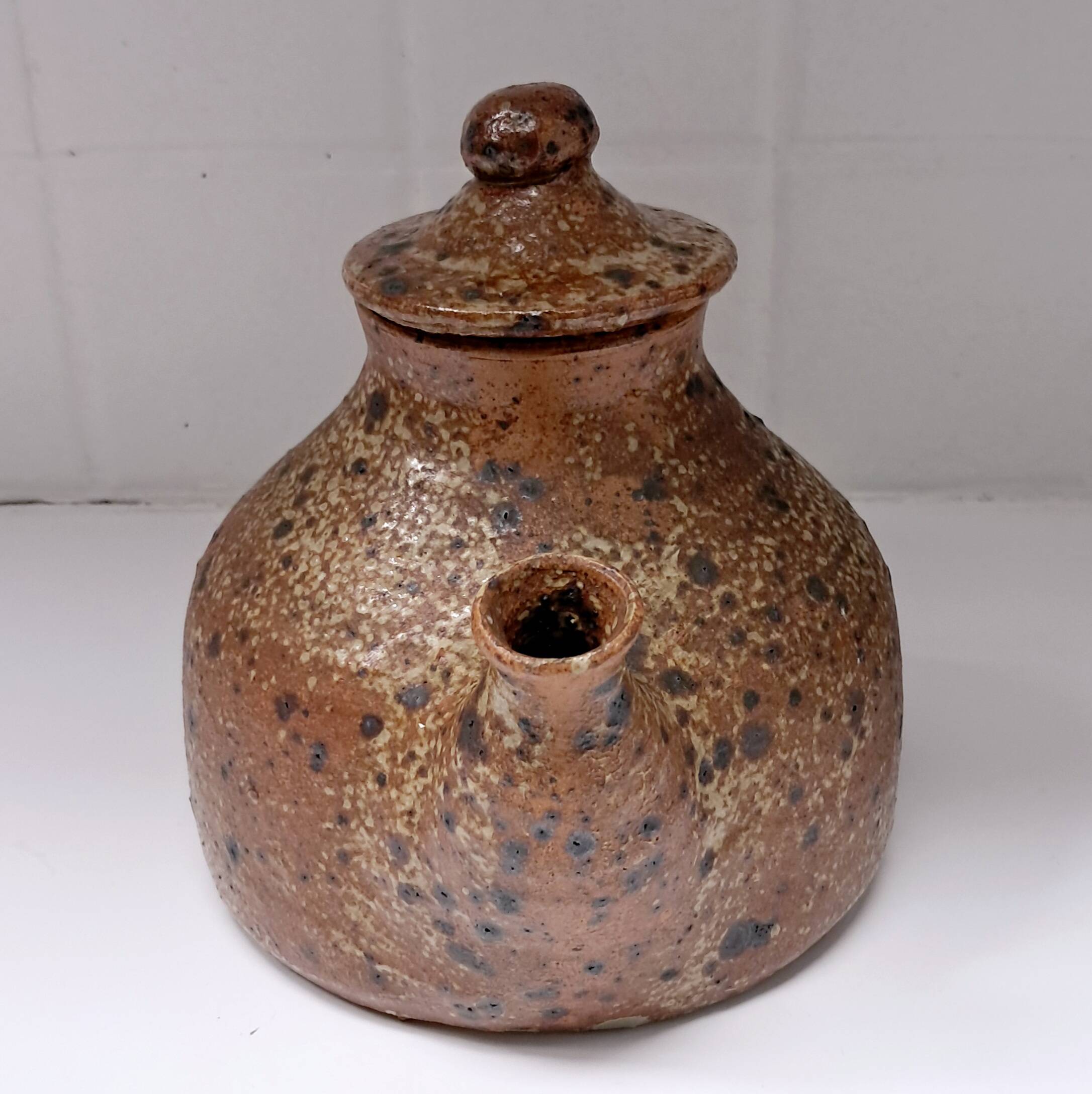 Pyrite stone teapot. 1960s. Numbered.