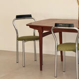 Vintage teak Scandinavian extendable dining table