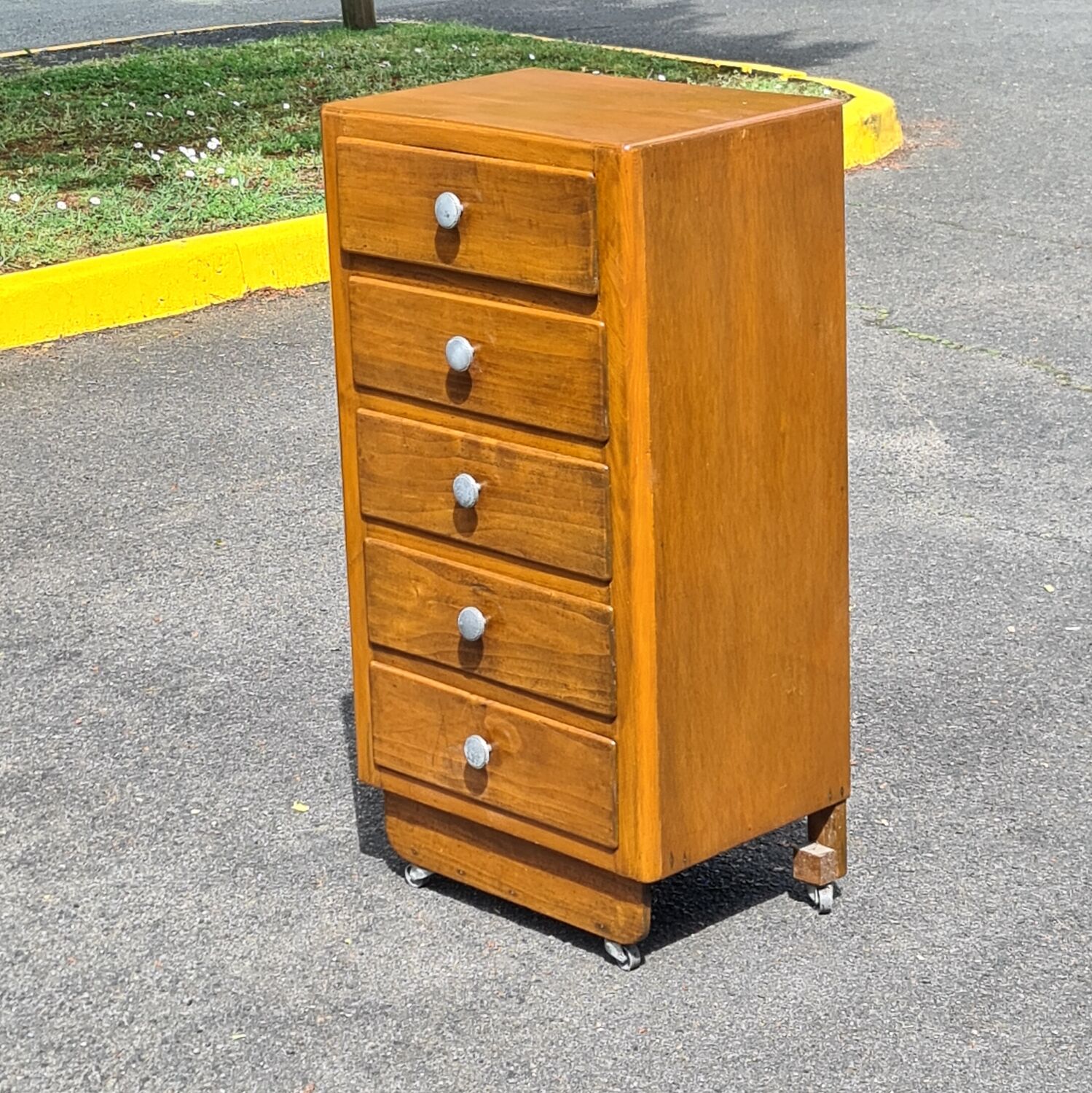 Chiffonnier vintage art deco chest of drawers 1950
