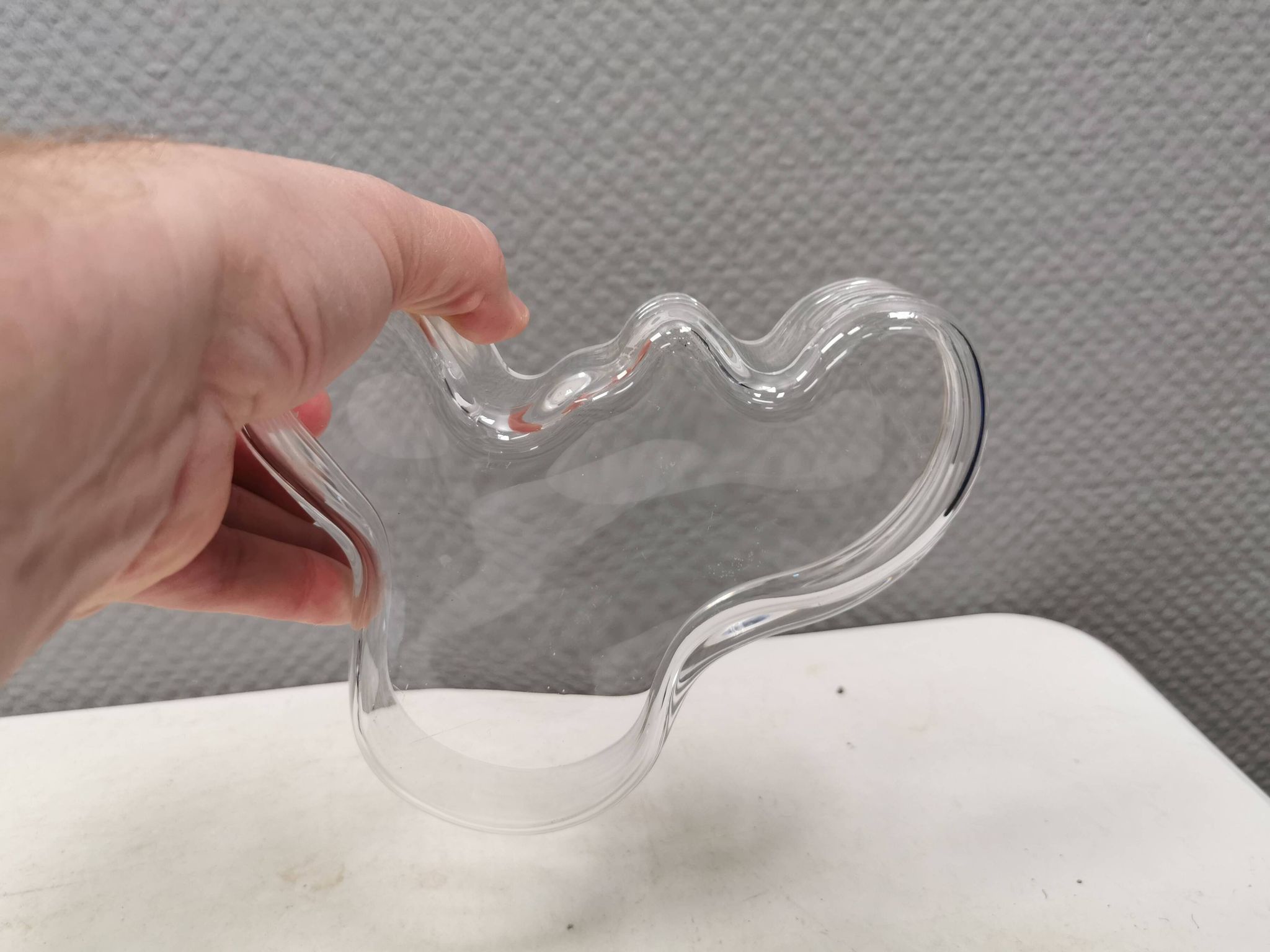 Stylish Alvar Aalto bowl, Finland, estimated to date from the 1980s–90s
