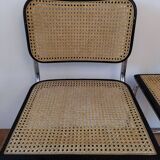 Pair of B32 chairs by Marcel Breuer, made in Italy.