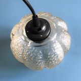 Suspension boule en verre moulé