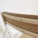 Set of 4 Vintage Wooden Folding Lounge Chairs: Beige Fabric, STOL Kamnik 1970