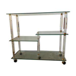 Desserte Hollywood Regency - laiton