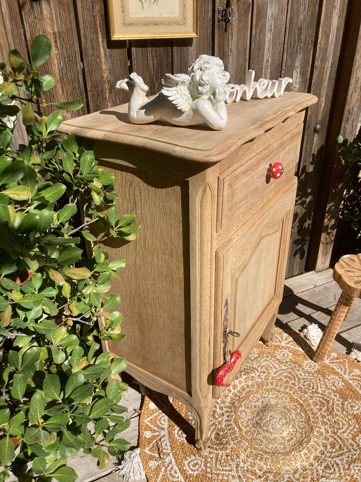 Superb rustic oak jam cupboard of top quality!!