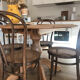 Lot 4 chairs ZPM Radomsko 1960 in canning and wood
