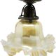 Early 20th century glass pendant lamp