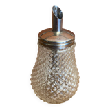 Vintage molded glass sugar bowl