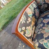 Art deco walnut armchair