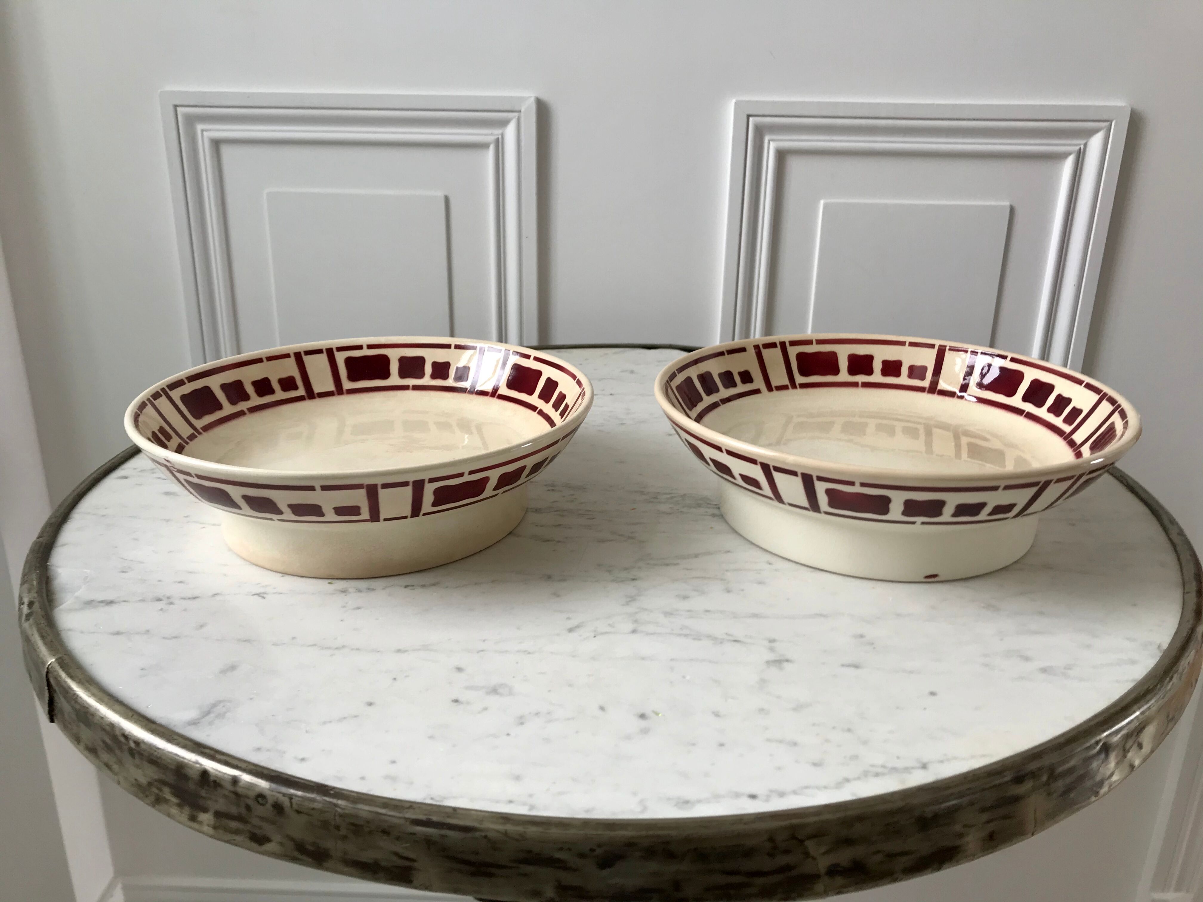 Compotier form modernist Badonviller model Barbizon 30s