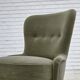 1970s, Danish armchair, green furniture velour.