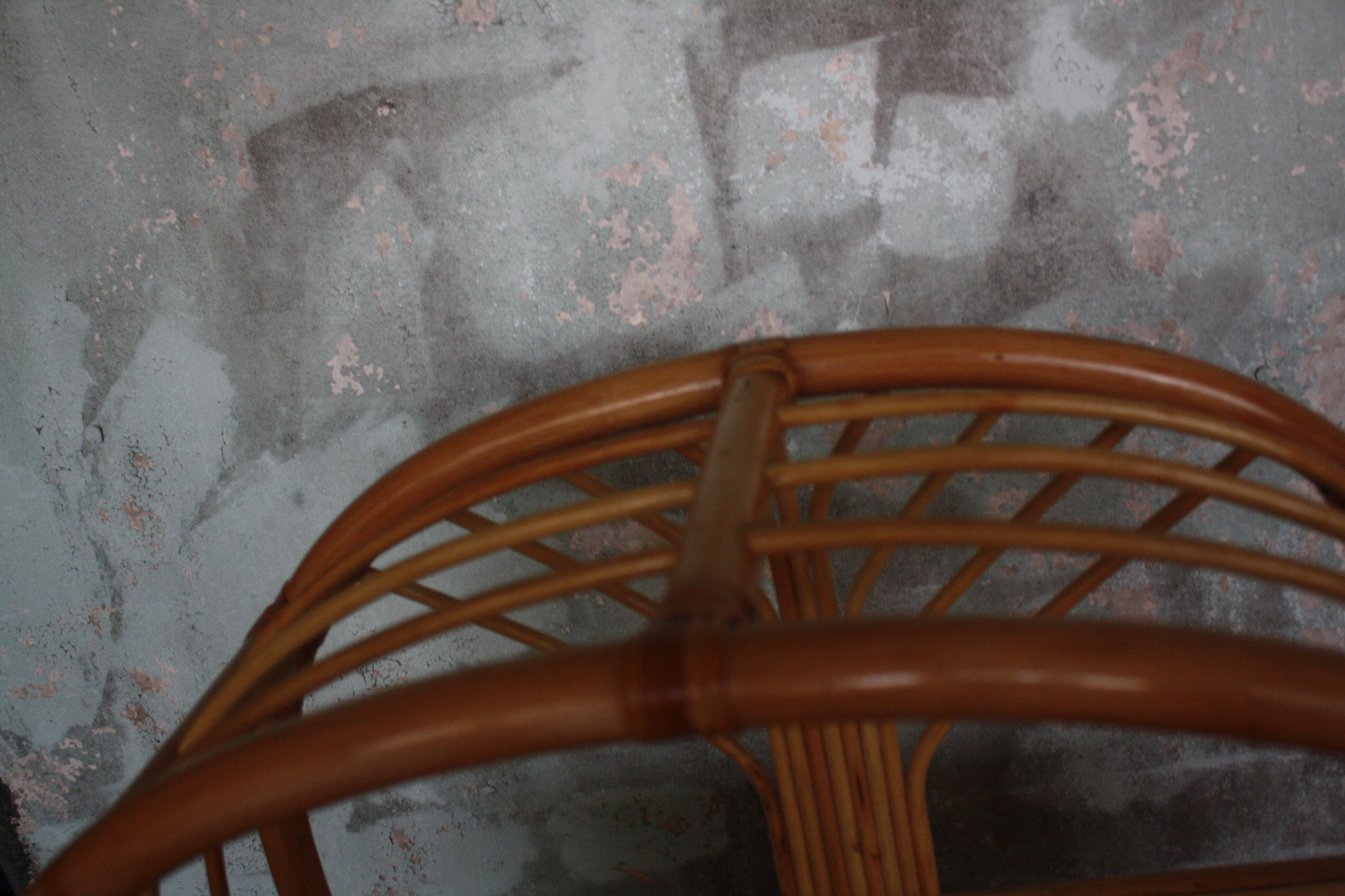 Vintage rattan shelf