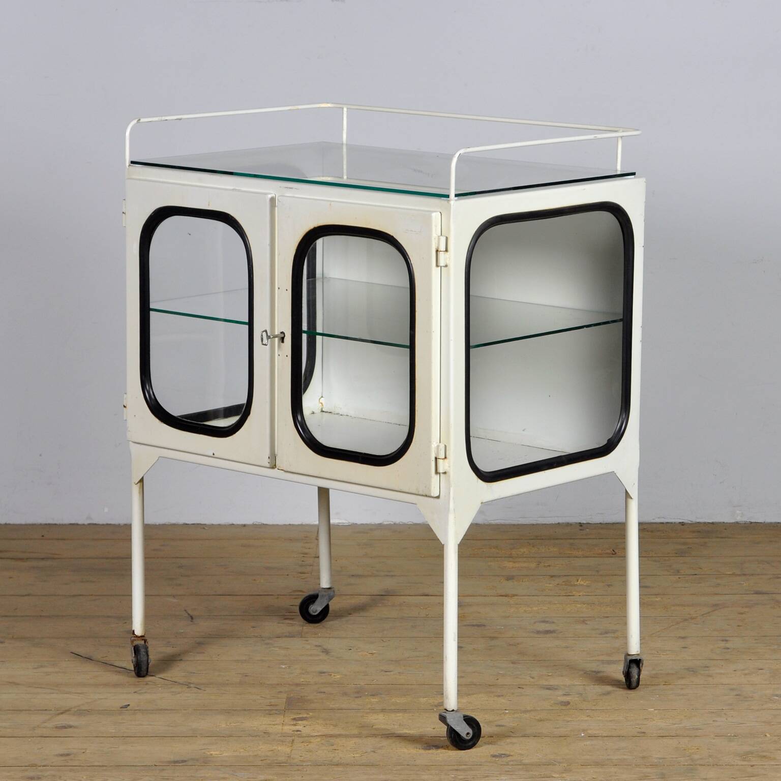 Vintage Iron Medical Trolley, 1970s