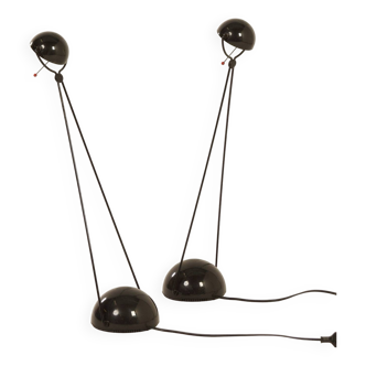 LAMPES DE BUREAU MERIDIANA PAR PAOLO PIVA POUR STEFANO CEVOLI, ANNÉES 1980 | LOT DE DEUX