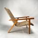 Armchair in Wood and Rope from Giuseppe Pagano, Italy, 1940s
