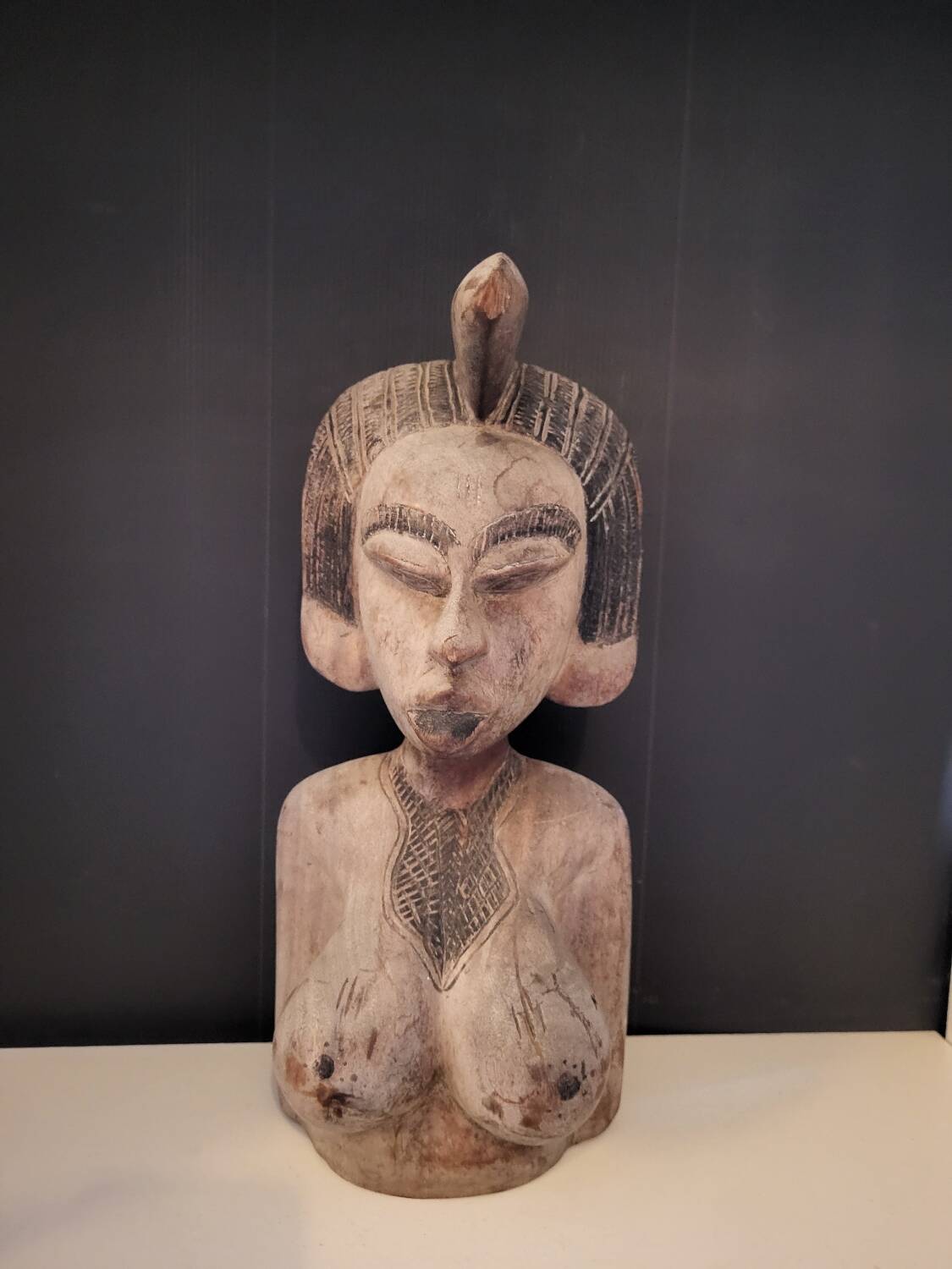 African woman bust
