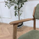 Vintage Erik Buch chair pair - oak & velvet
