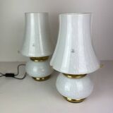 Set of Two F.Fabbian Murano Table Lamp from 1970'