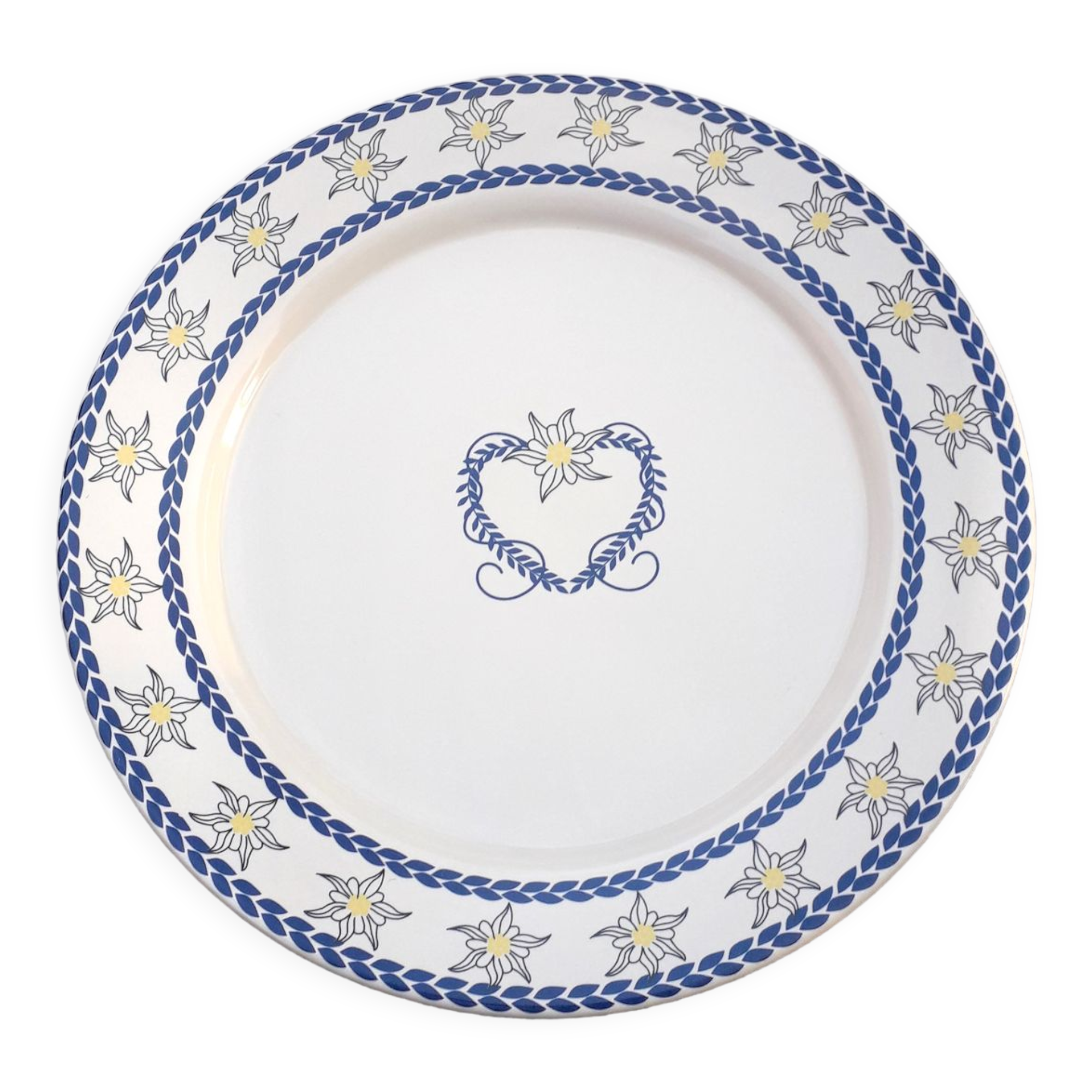 Vintage flat plates - porcelain - 8 pieces - 1970-80