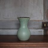 Vintage Accolay Vase, Celadon Green Ceramic Vase, Flower Pot