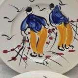 Dessert plates "Bleu Salé"