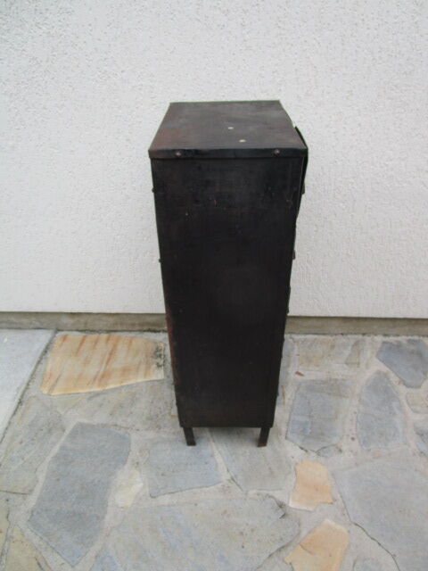 Workshop furniture with antique metal drawers