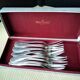 Box of 12 silver-plated metal snail forks Ravinet d'Enfert
