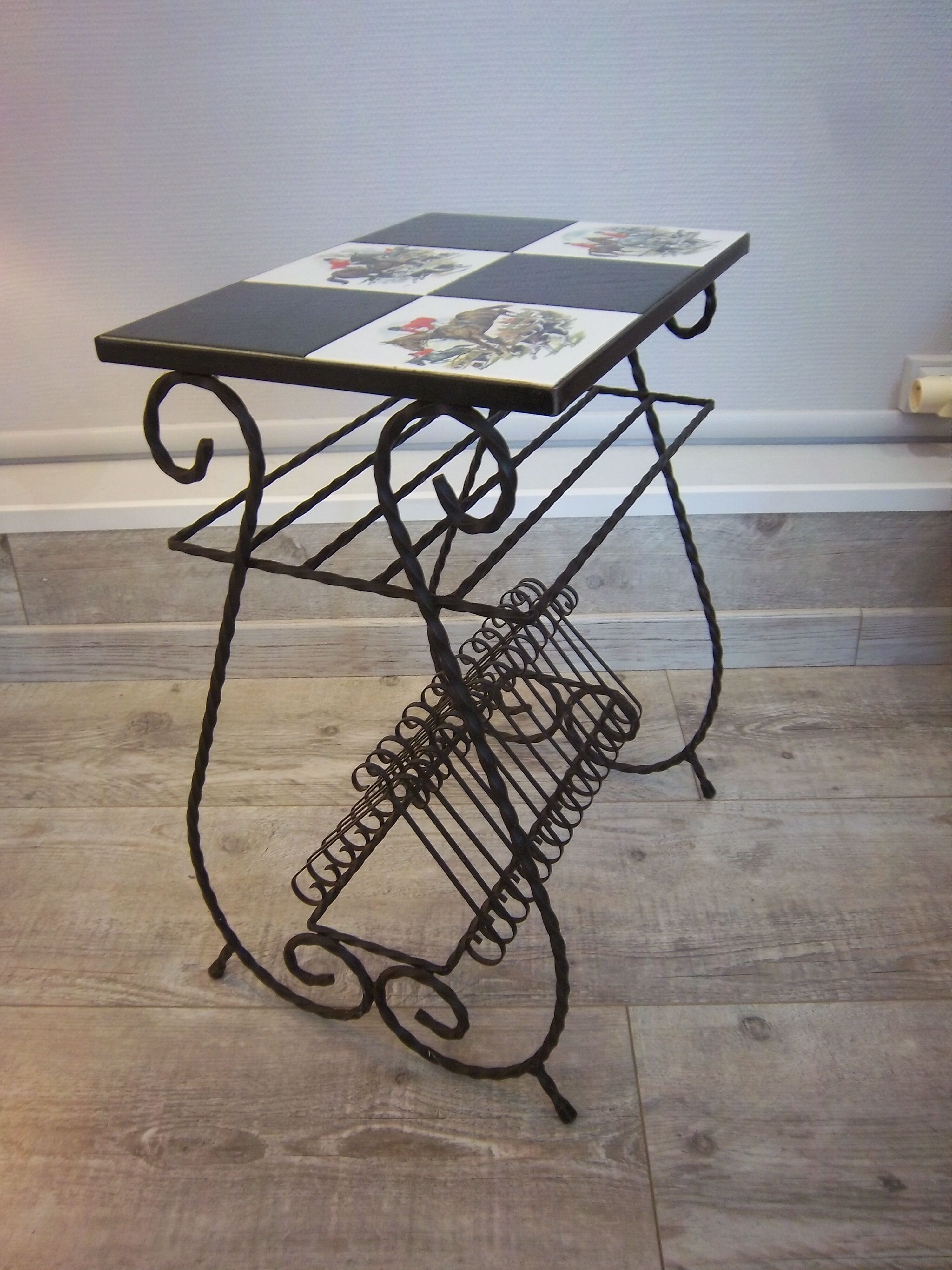 Table d'appoint de 1960 pour disques vinyl