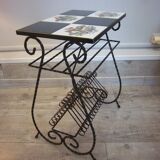 Side table of 1960 for vinyl discs