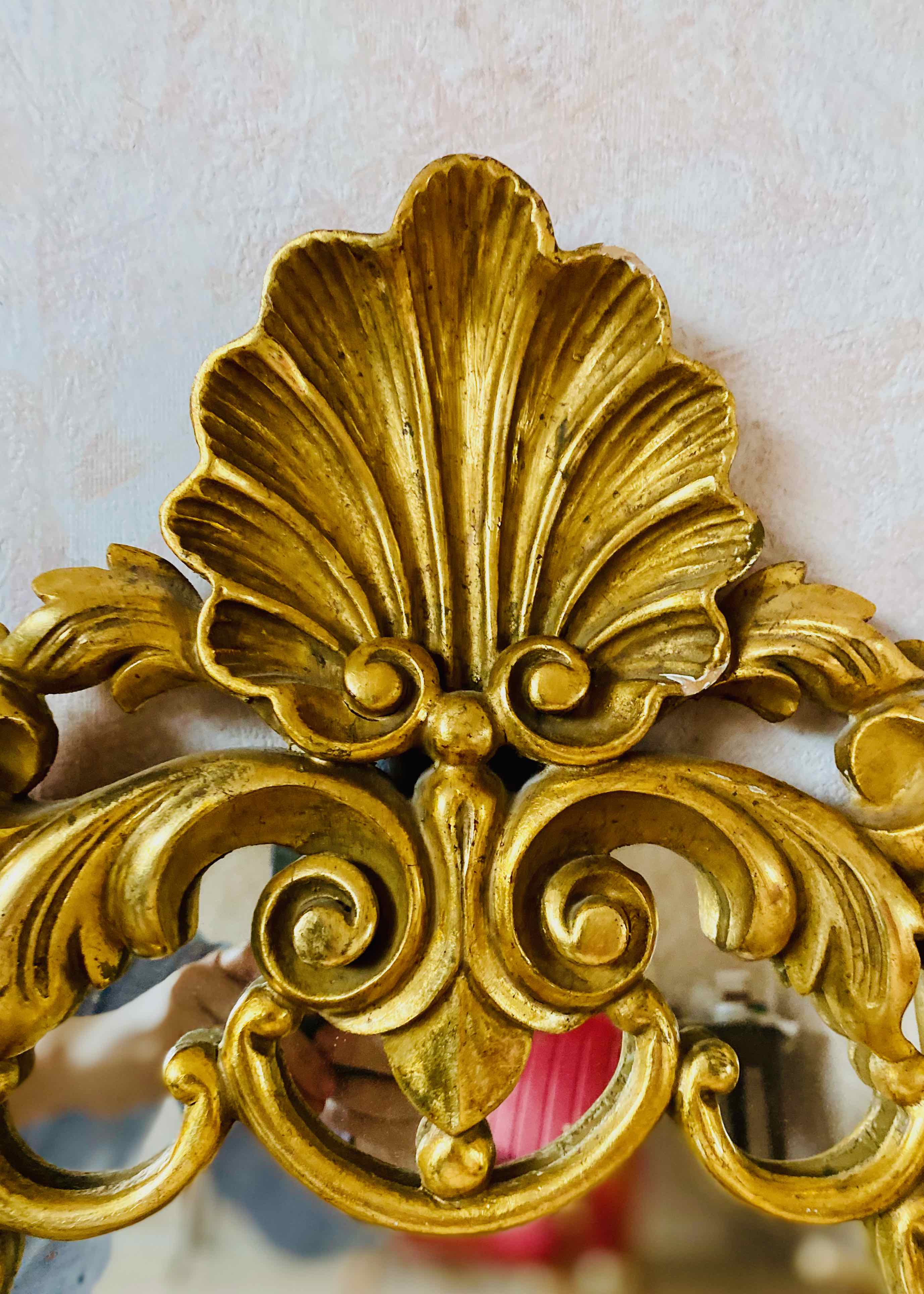 Golden mirror Louis XV style