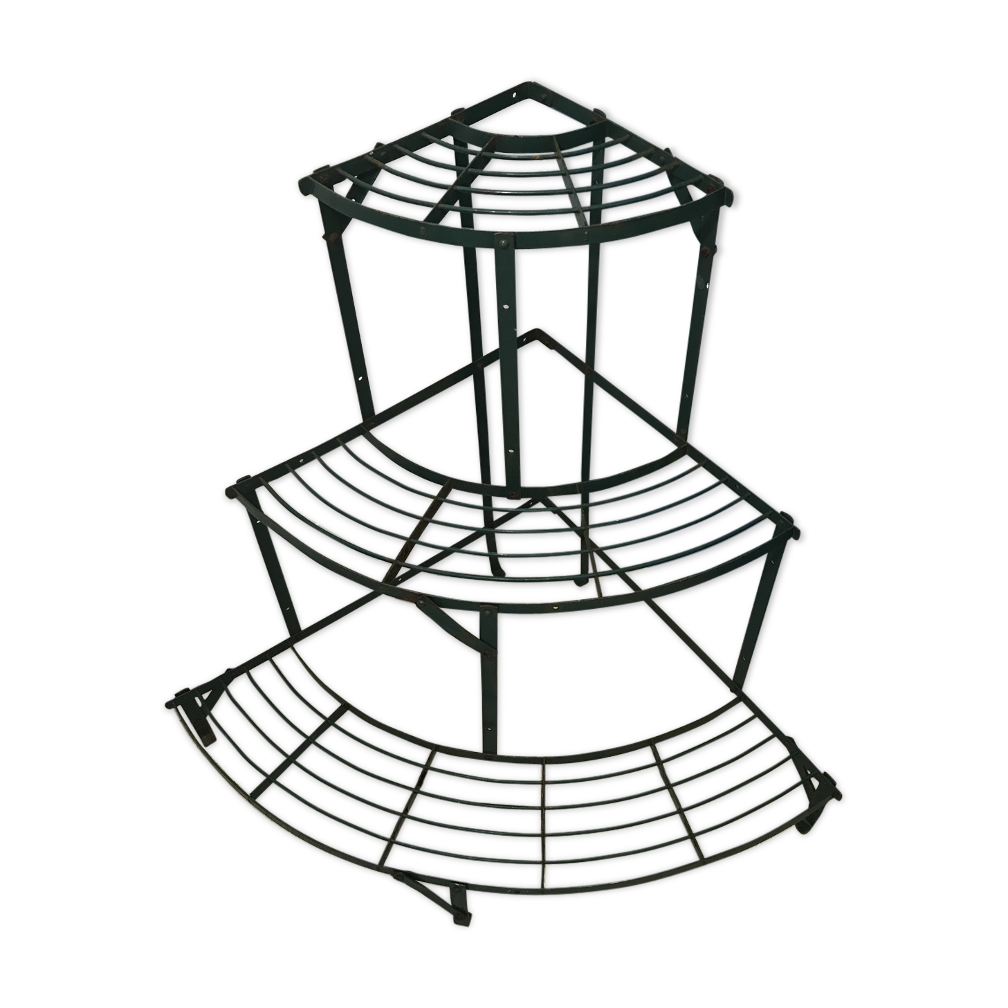 Old florist shelf door metal plants