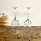 6 "octime" stemmed glasses by Luminarc France