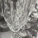 12 antique crystal champagne flutes