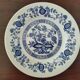 8 assiettes à dessert bleu & blanc Enoch Wood, Churchill & Lunéville