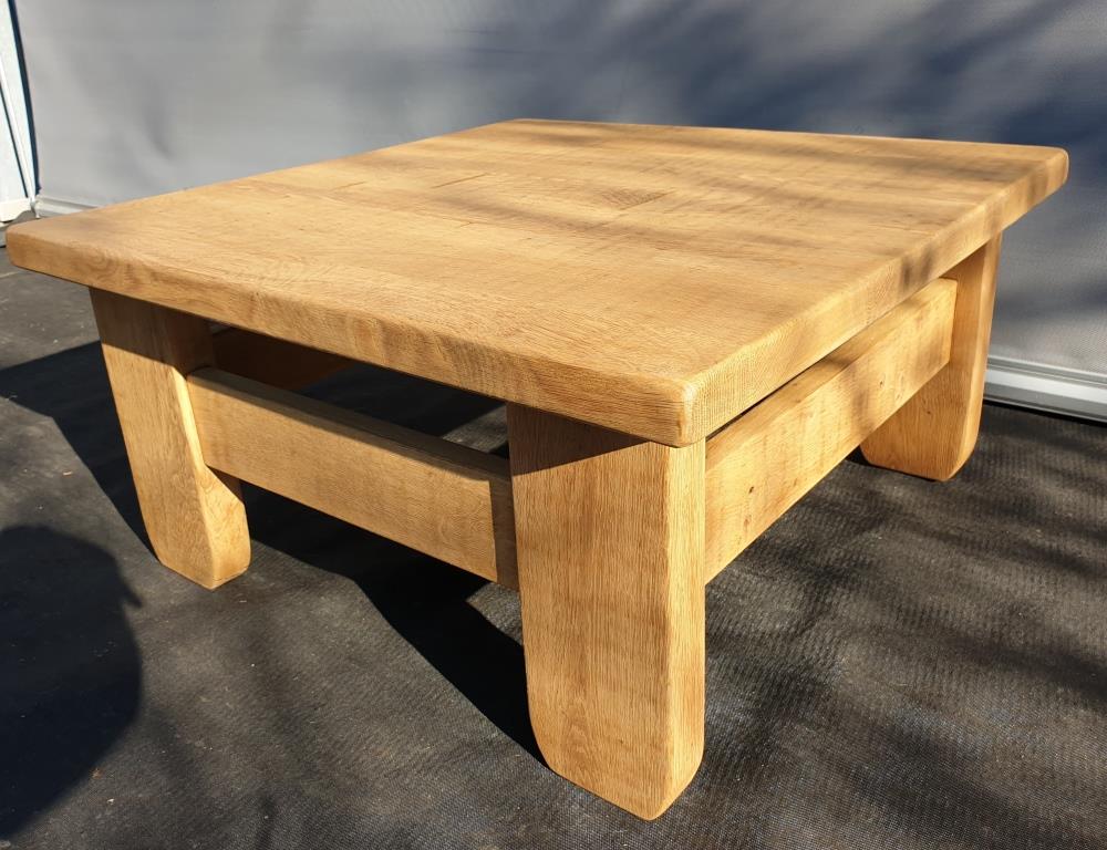 Brutalism coffee table 1960 "square in the rough"
