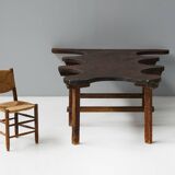 Table Organique Rustique De Forme Libre, France, Fin 19ème Siècle