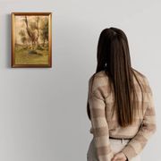 Tableau paysage italien signé M. Gheduzzi des années 40