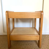 Pair of elm bedside tables