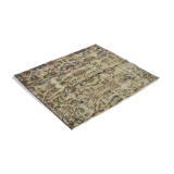 Turkish Anatolian Handmade Vintage Rug 140 cm x 120 cm